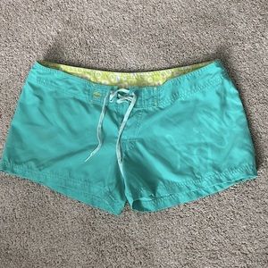 Billabong teal board shorts size 9